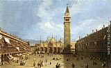 Piazza Paintings - Piazza San Marco by Canaletto